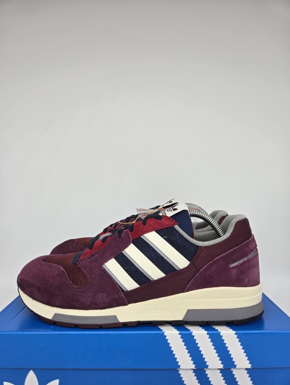 adidas Men's ZX 420 FZ0146 Maroon Collegiate Navy Shoes Size 11.5